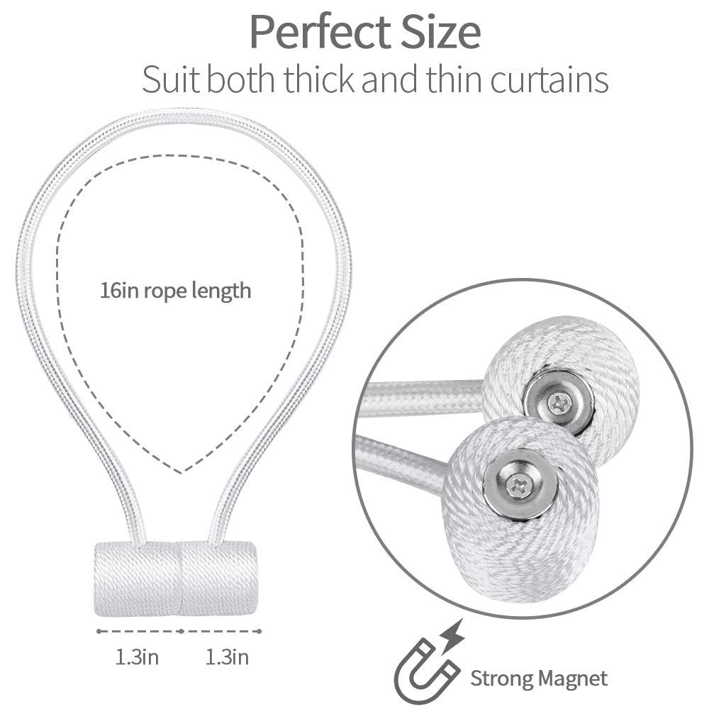 HASTHIP Polyester Solid Curtain Tiebacks, Medium, Golden, 2 Pack HASTHIP Polyester Solid Curtain Tiebacks, Medium, Golden, 2 Pack